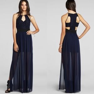 BGBGeneration Cut Out Maxi Dress with Slits